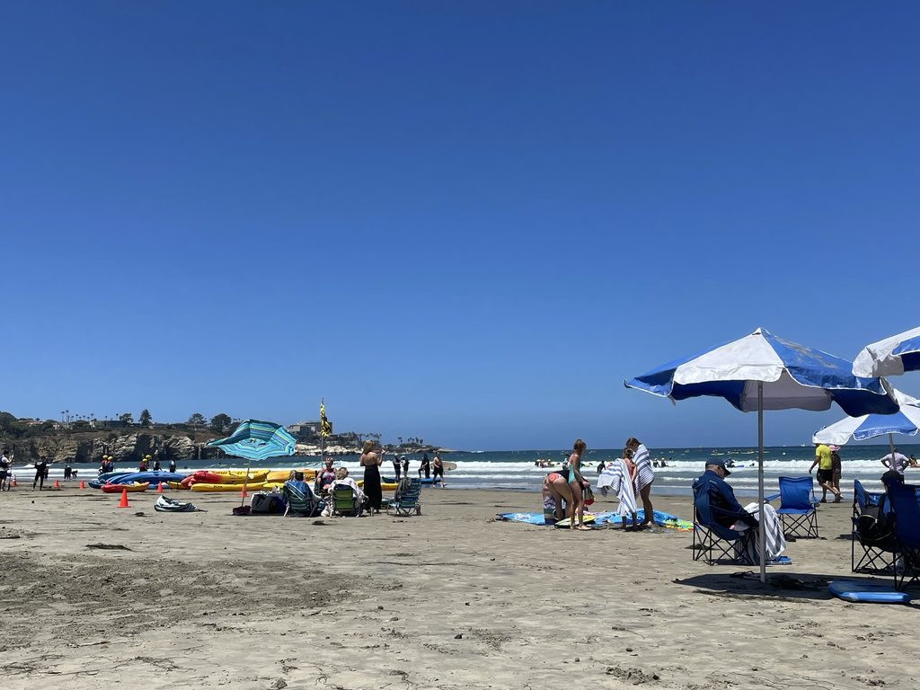 beachfront at Mission beach
